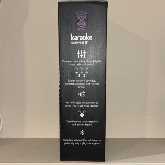 {Surround Soundz} Wireless Bluetooth Karaoke Microphone in Rose Gold PARTY, NEW - Picture 9 of 9